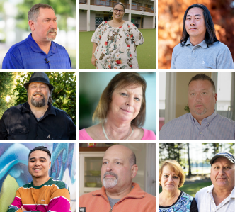 Patient stories collage